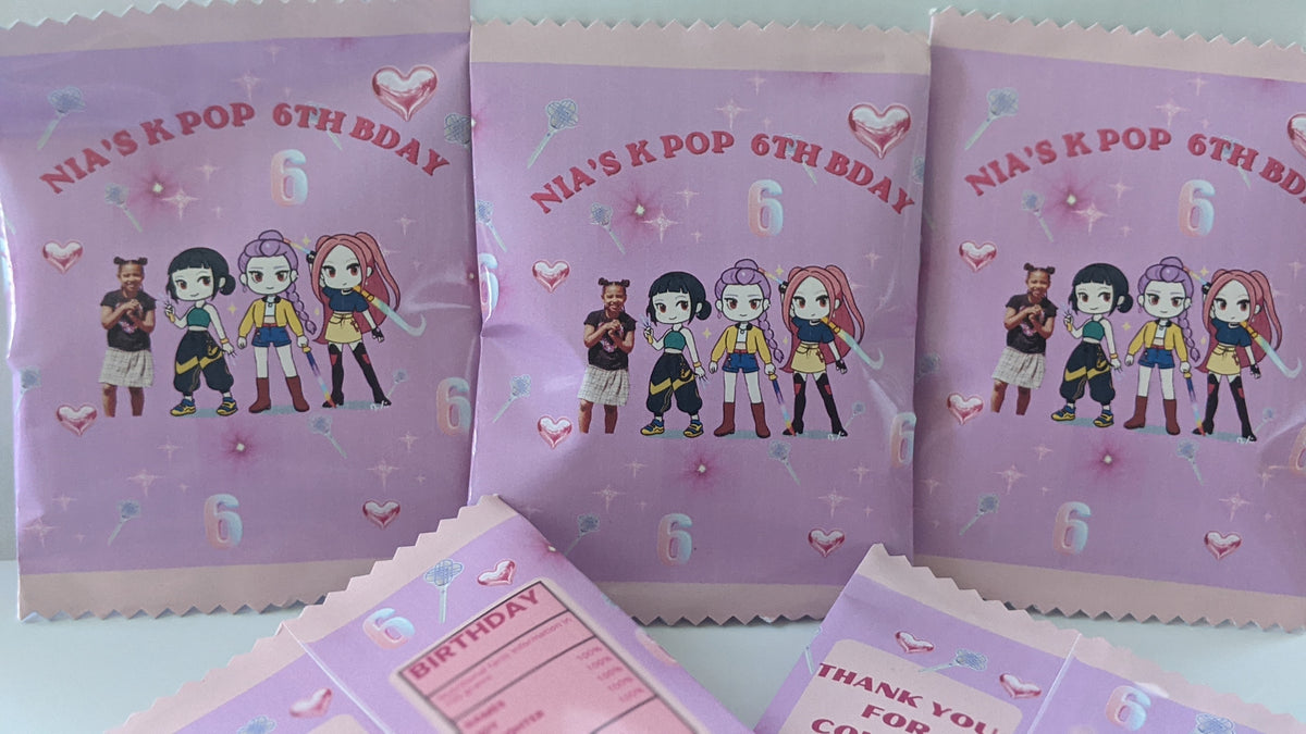 Custom Favor Wrappers