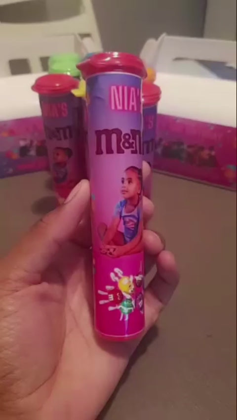 Custom M&M favors
